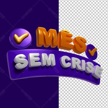 Mês sem crise roxo