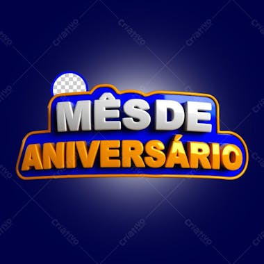 Mês de aniversario