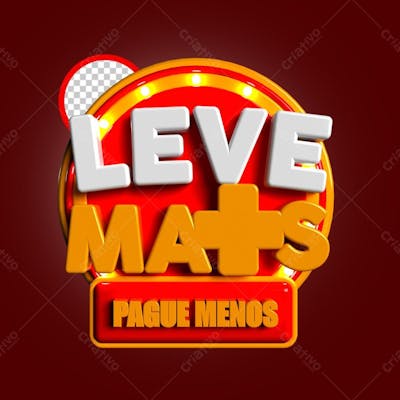 Leve Mais Pague Menos Vermeho Com Luz
