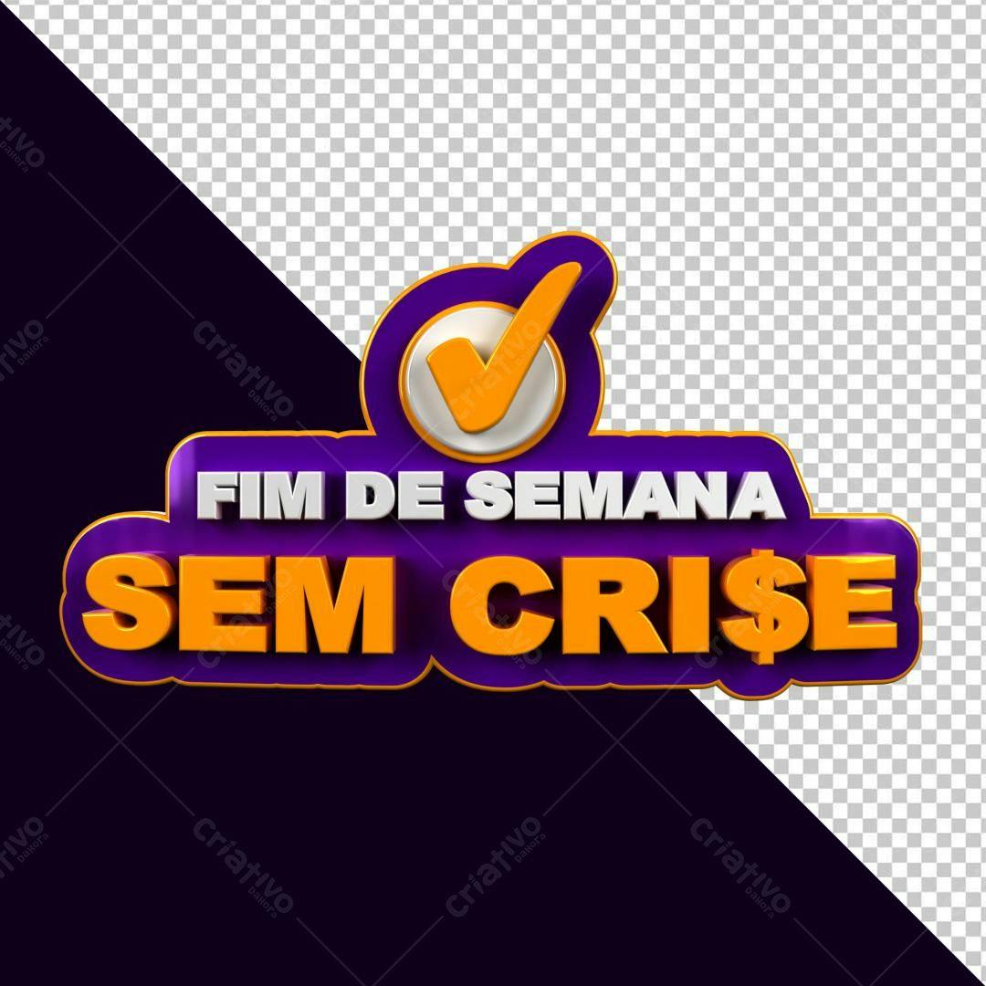 Selo 3D promocional roxa e laranja