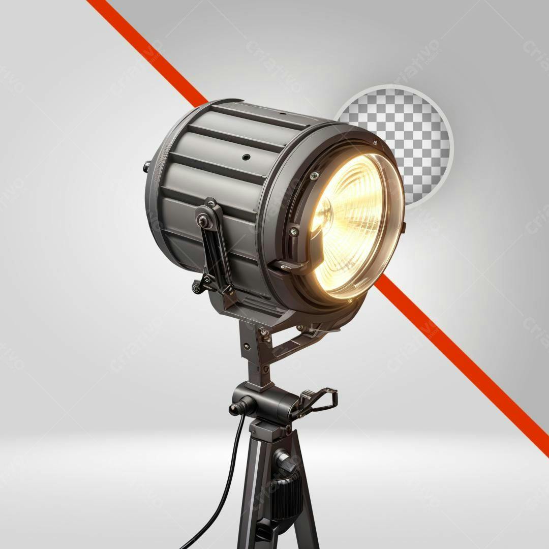 Icone Holofote Cinematográfico PNG com fundo transparente