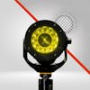 Flashlight led reflector for show, lights, digital