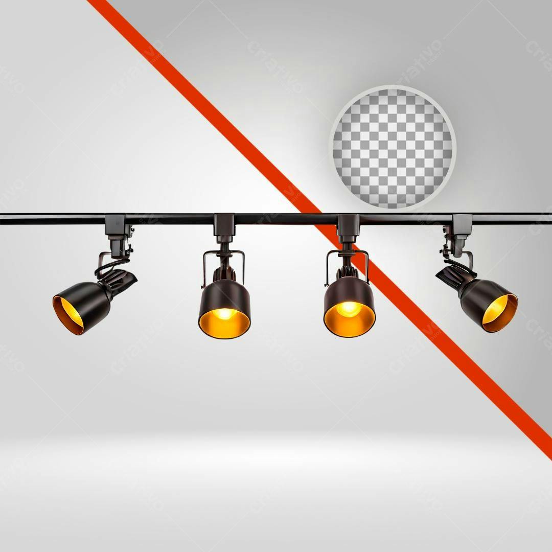 Icone Iluminação Trilho PNG com fundo transparente
