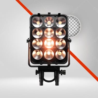 Refletor para show, esportivo, painel de luzes spot, metal png