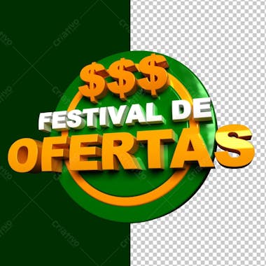 Festival de ofertas verde