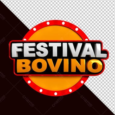 Festival bovino com luz png