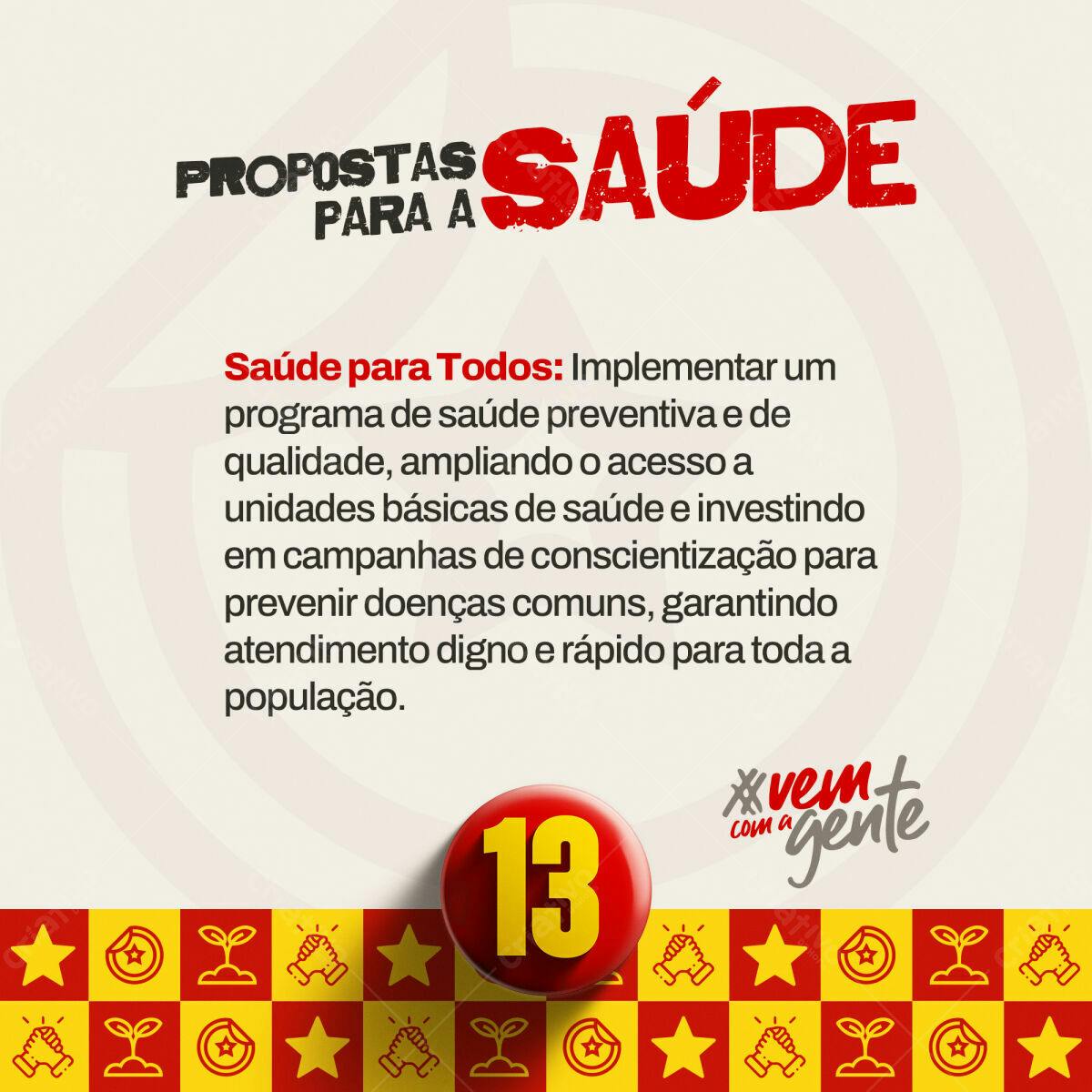 Flyer para Campanha de Saúde PSD Editável