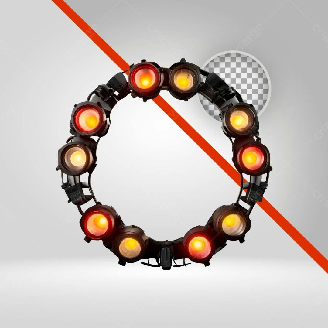 Moldura de Luzes PNG com fundo transparente
