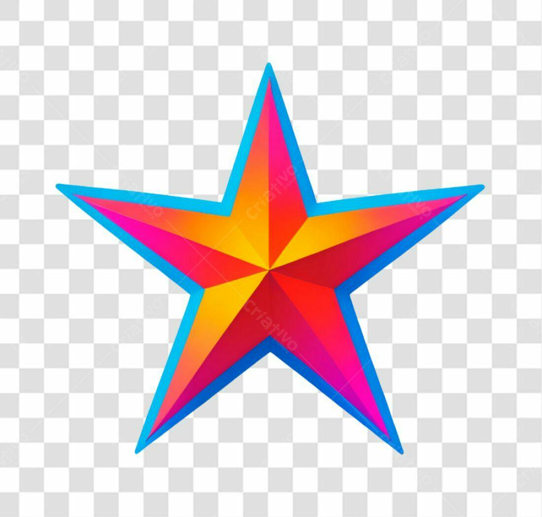 Icone Estrela Vermelha PNG com fundo transparente