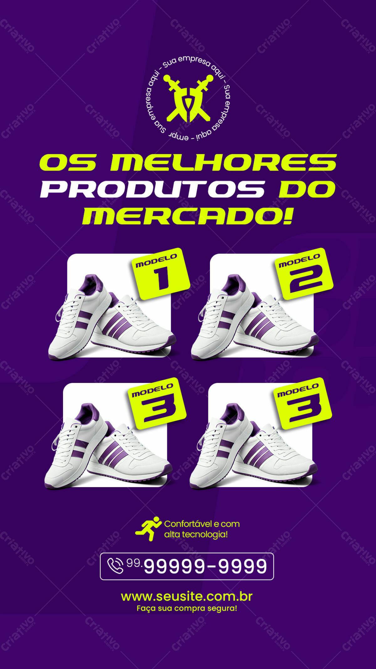 Flyer para Promoção de Tênis PSD Editável