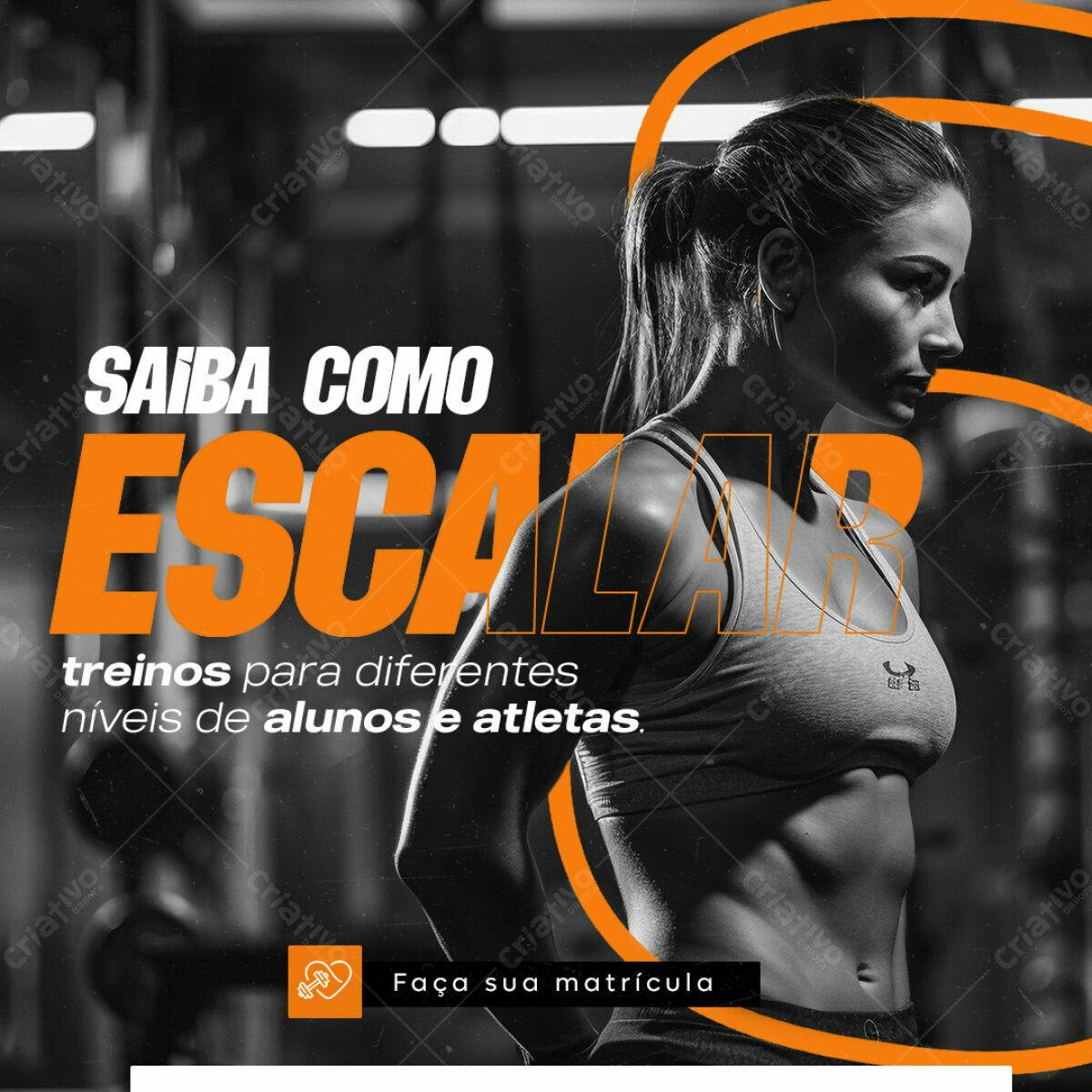 Post para Academia PSD Editável