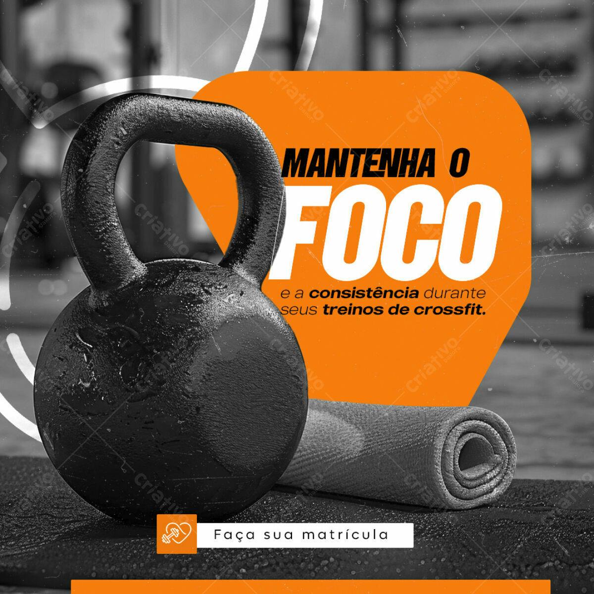 Post para Academia CrossFit PSD Editável