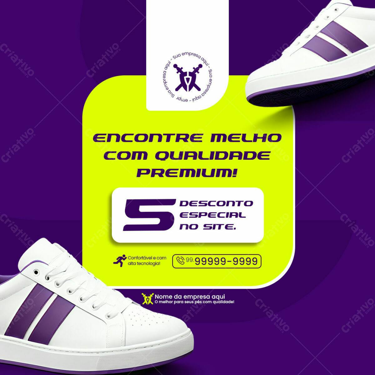 Post para Promoção de Tênis PSD Editável