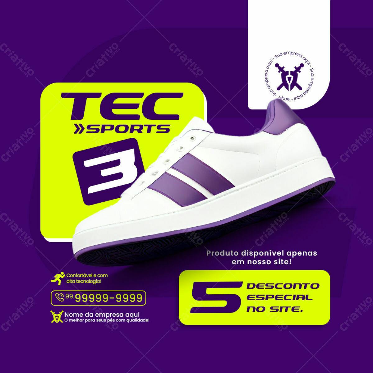Mockup de Tênis Esportivo PSD Editável