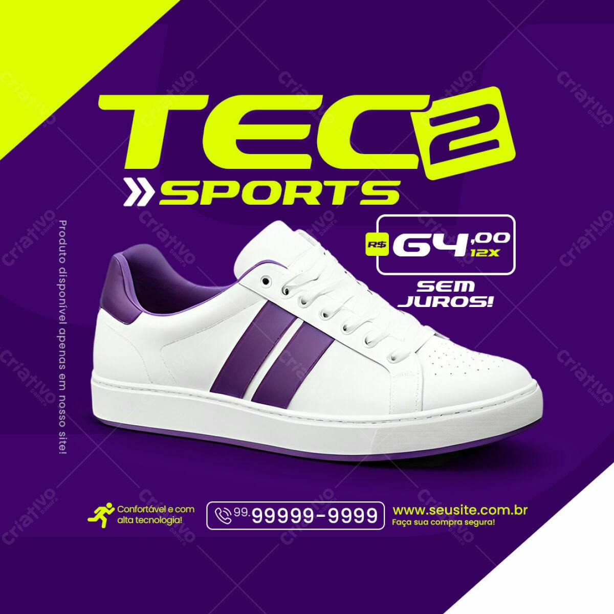 Banner Tênis Esportivo PSD Editável