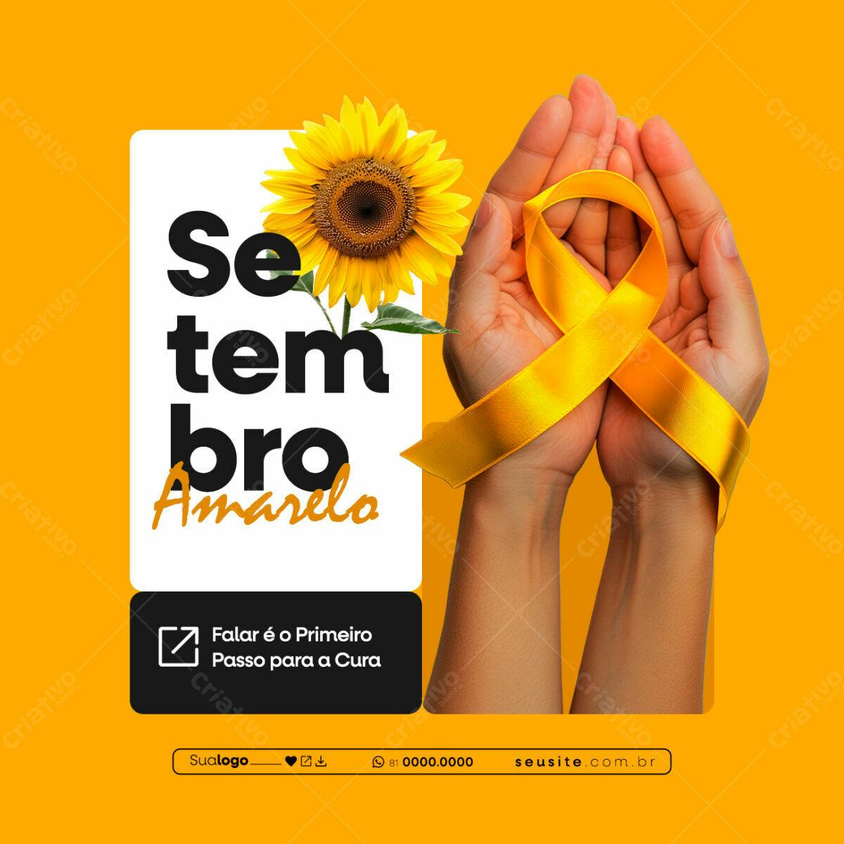 Flyer Setembro Amarelo PSD Editável