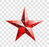 Star, christmas, decoration, symbol, shape, icon, illustration, shiny, award, object, 3d, design, celebration, holiday, silver, sign, red.