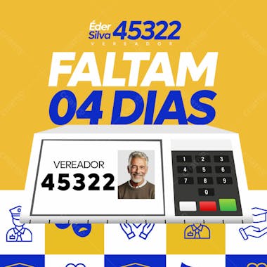 Eleições vereador contagem regressiva 4 dias campanha eleitoral