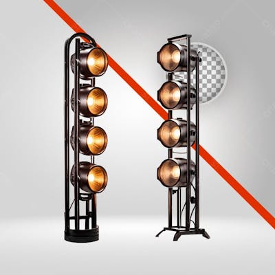 Torre De Metal Com Lâmpadas, Lanternas De Palco