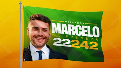 Eleições Vereador Bandeira Campanha Eleitoral Editável