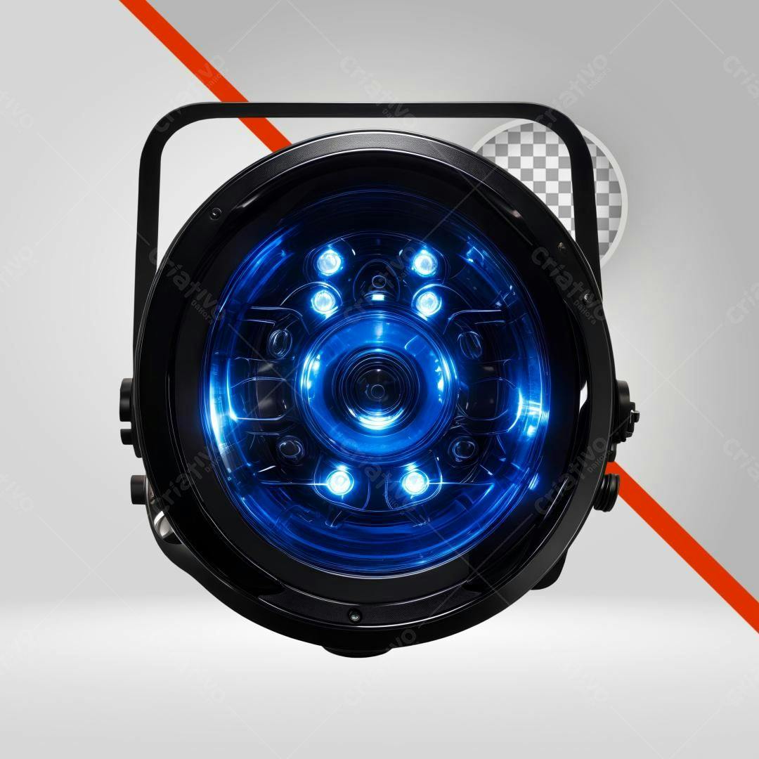Icone Tecnologia Luz Azul PNG com fundo transparente