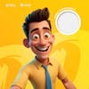 3d man mascot for advertising campaign editable psd