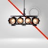 Suspended spotlight, lights spots, show lantern