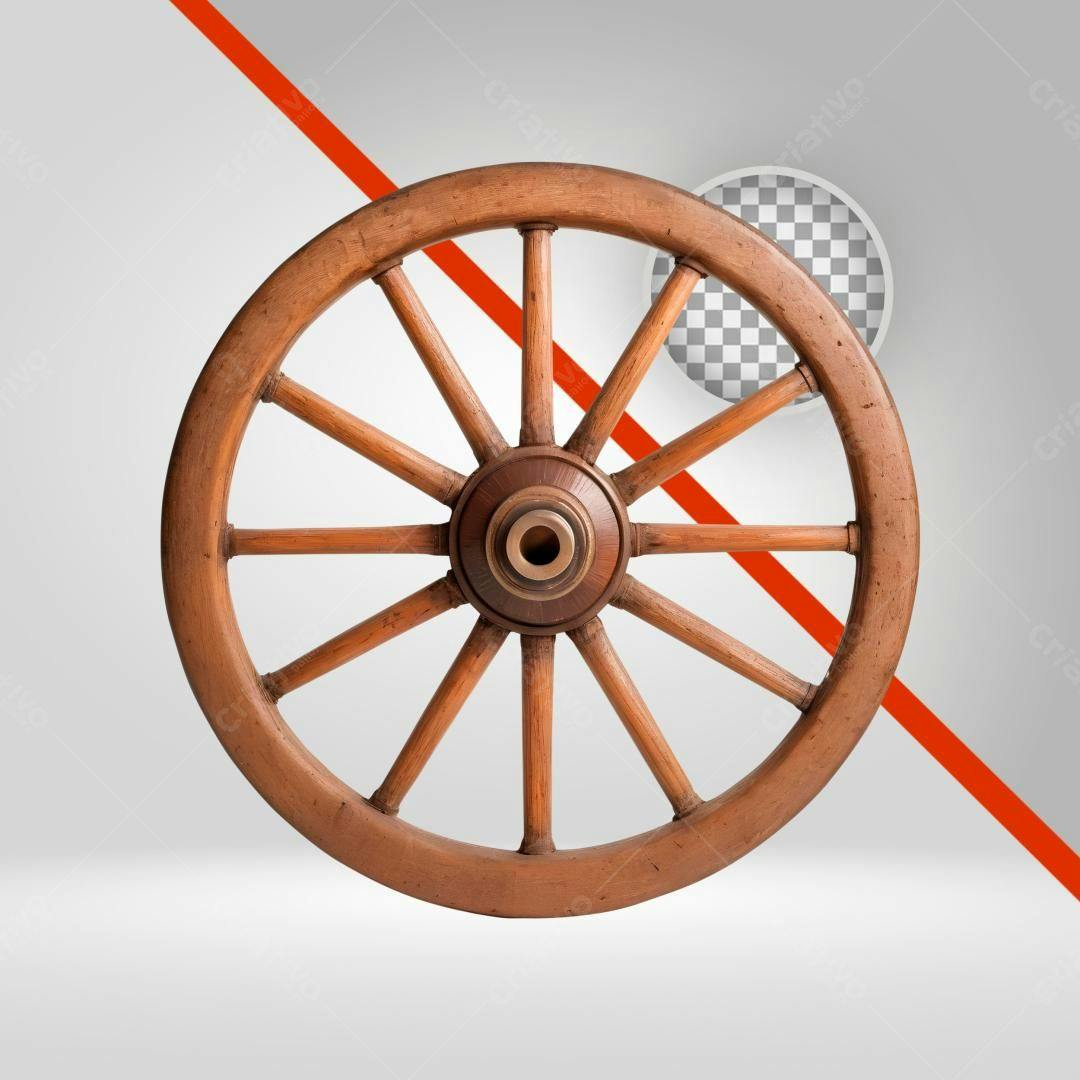 Icone Roda de Carroça PNG com fundo transparente