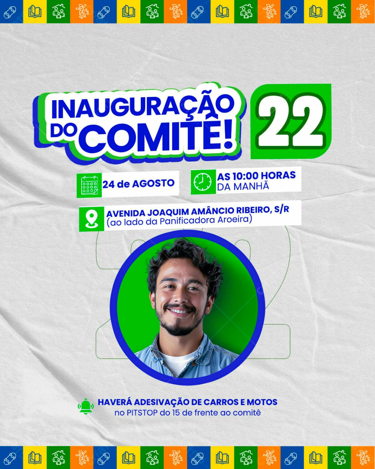 Flyer Inauguração do Comitê PSD Editável