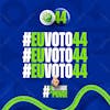 Social media pack político partido 44 eu voto 44