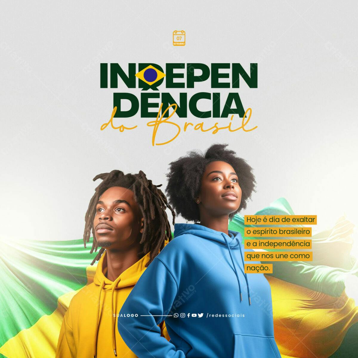 Flyer para 7 de Setembro PSD Editável