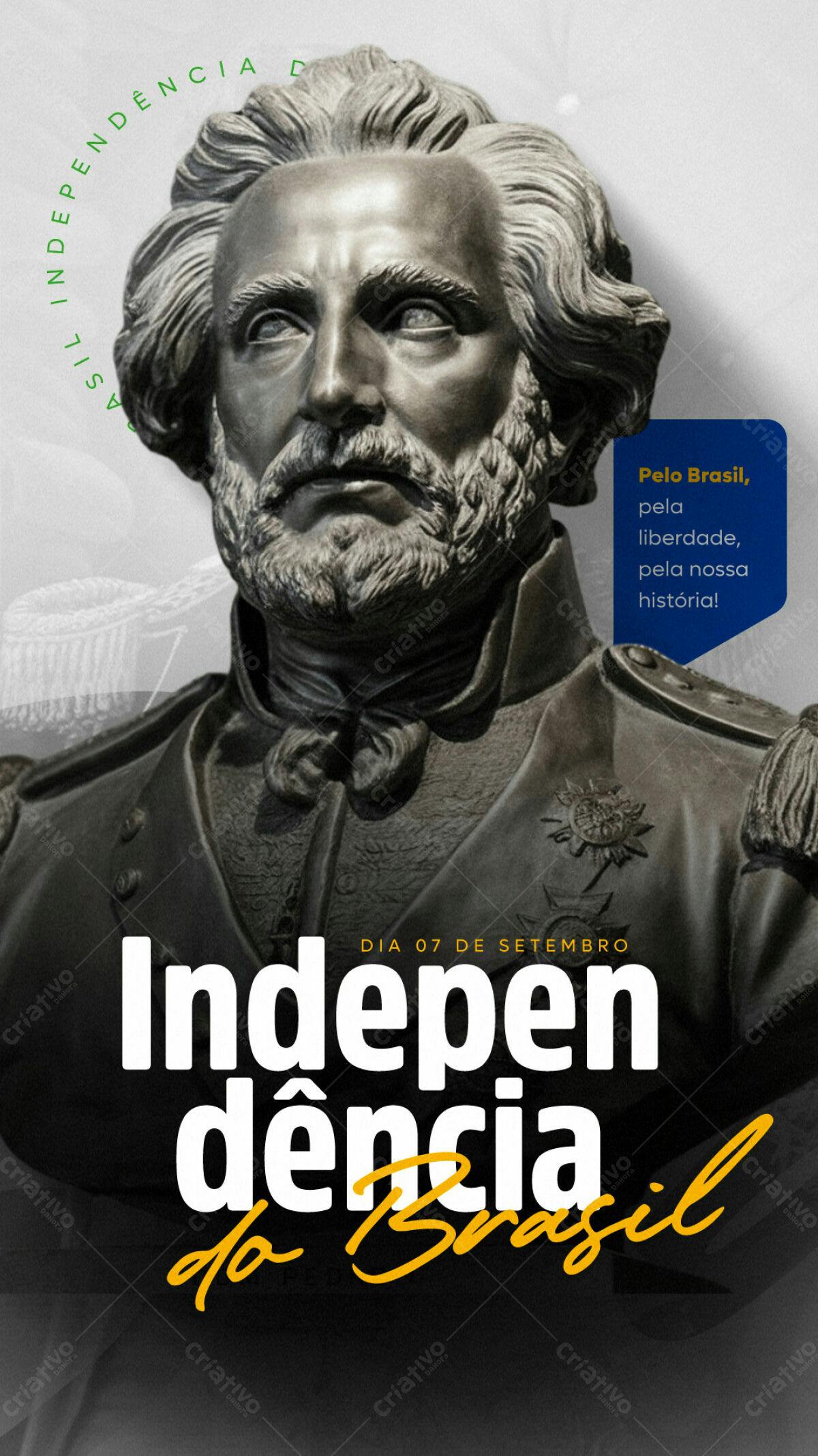 Flyer Dia da Independência do Brasil PSD Editável