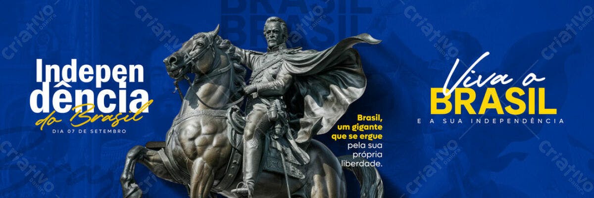 Banner Dia da Independência do Brasil PSD Editável
