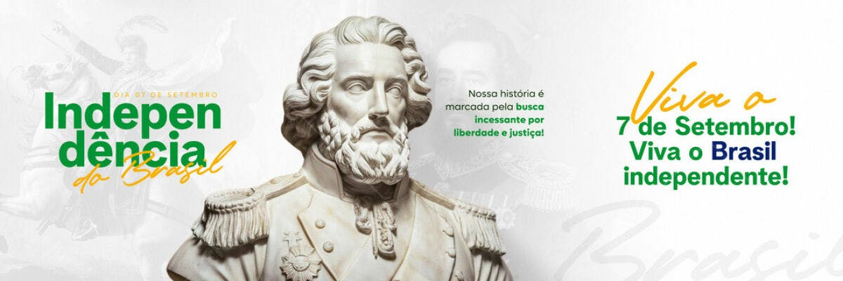 Banner 7 de Setembro Independência do Brasil PSD Editável