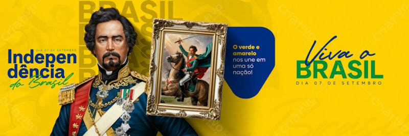 Dia 7 de setembro dia da independência do brasil feed carrossel