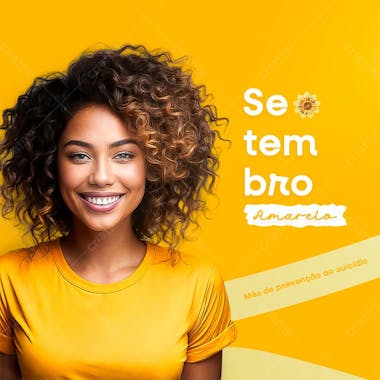 Setembro amarelo mês de prevenção ao suicídio