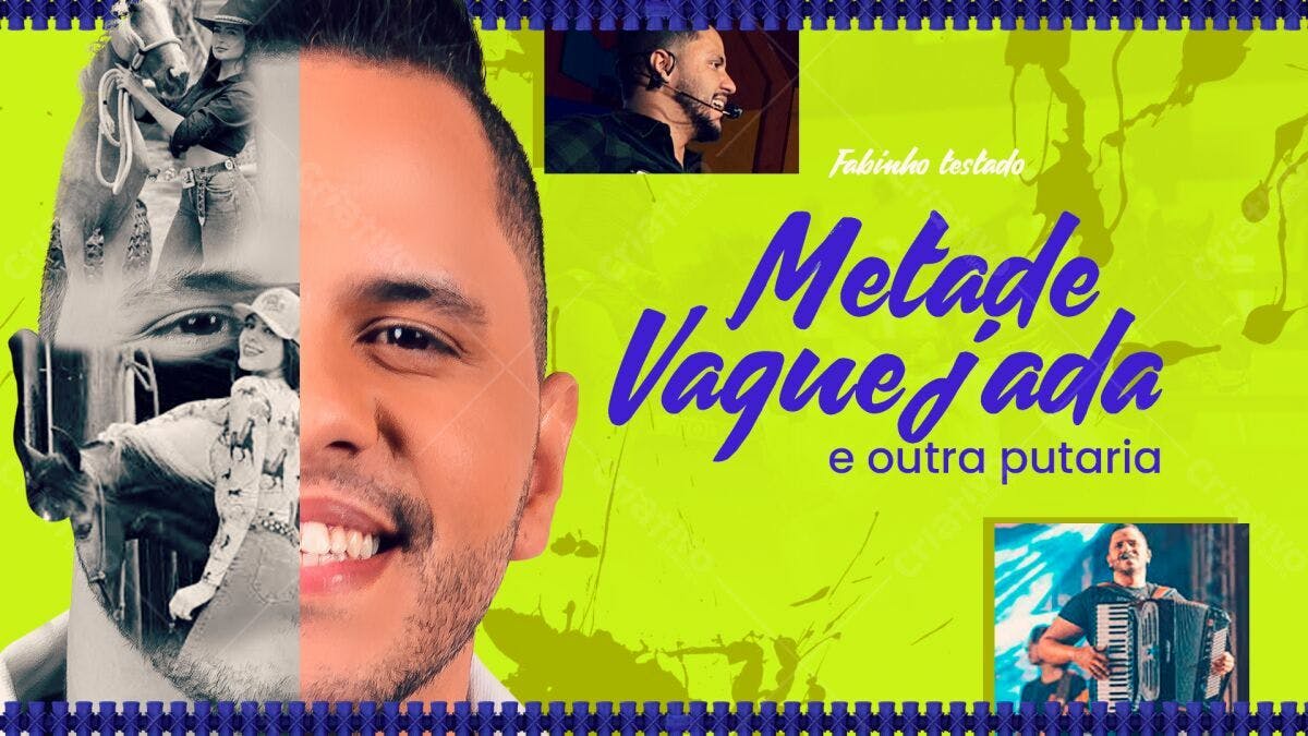 Flyer para Show Fabinho Testado PSD Editável