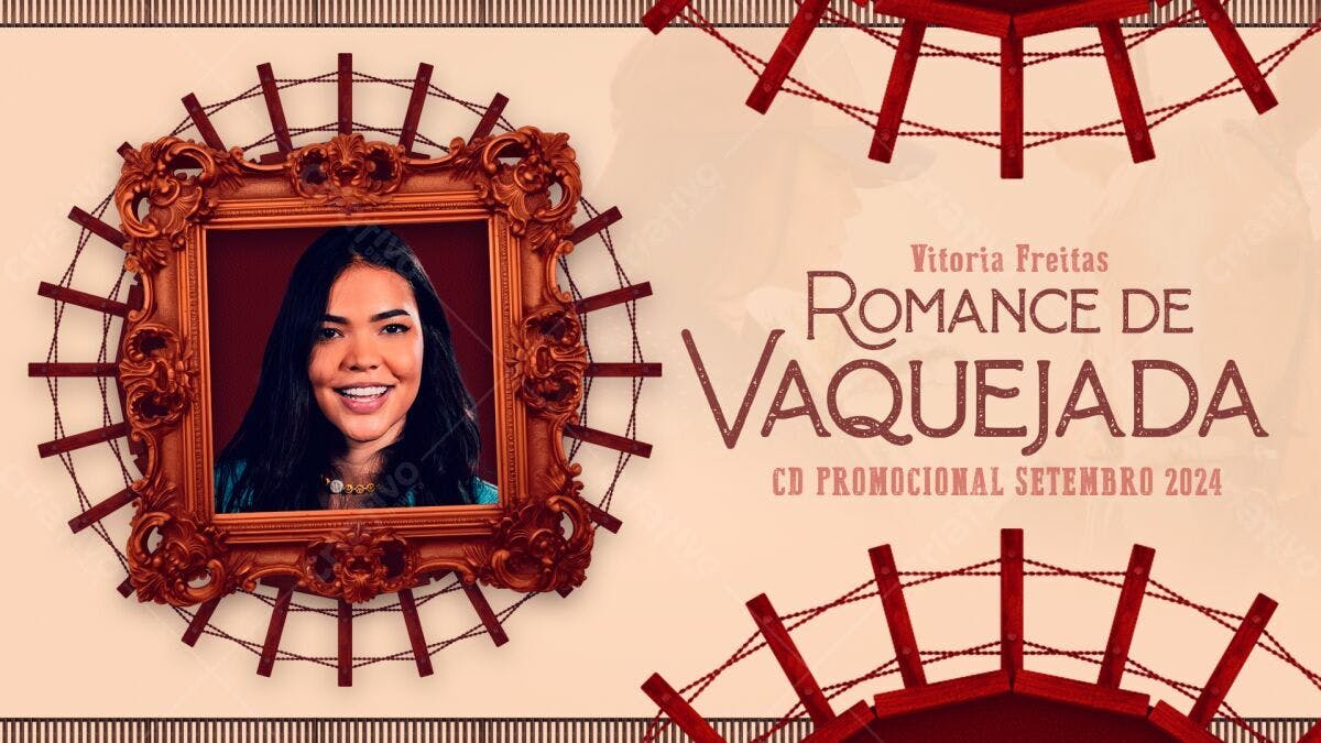 Capa de CD Promocional Vitória Freitas PSD Editável