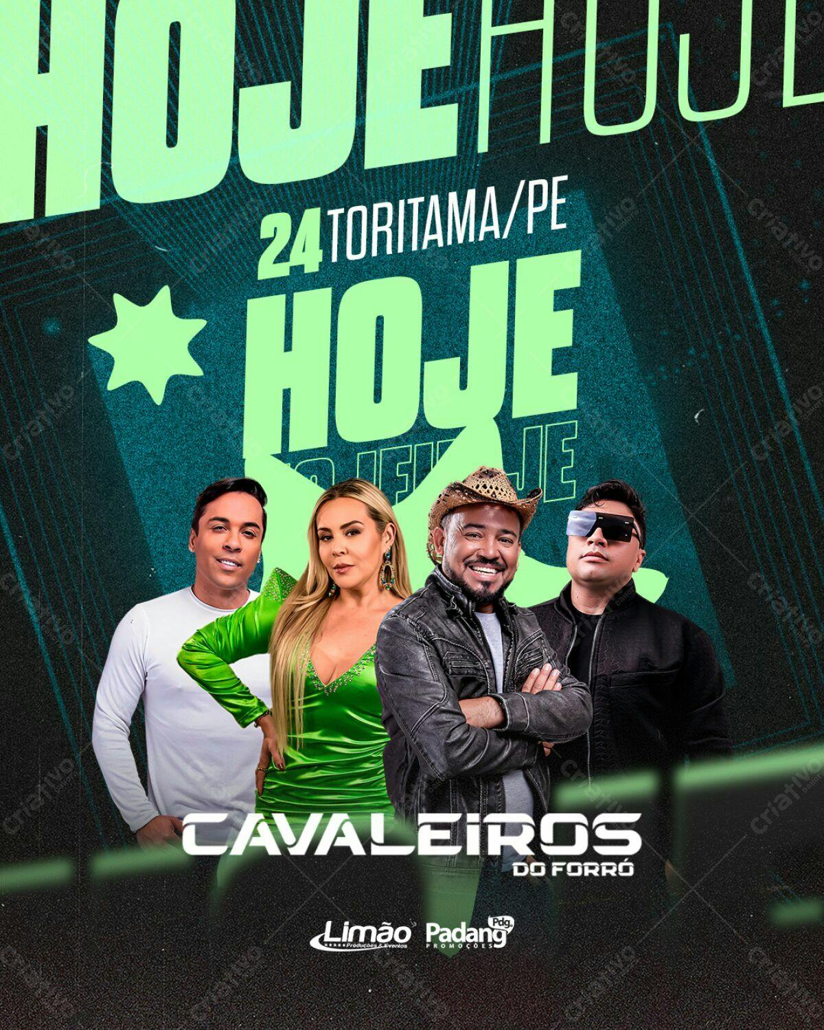 Flyer para Show Cavalheiros do Forró PSD Editável