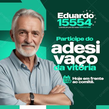 Eleições social media adesivaço campanha vereador feed