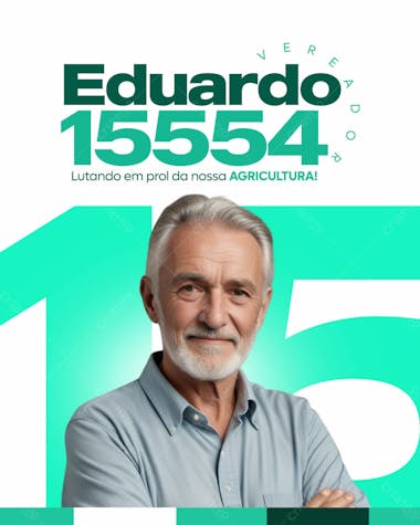 Eleições santinho vereador político campanha eleitoral