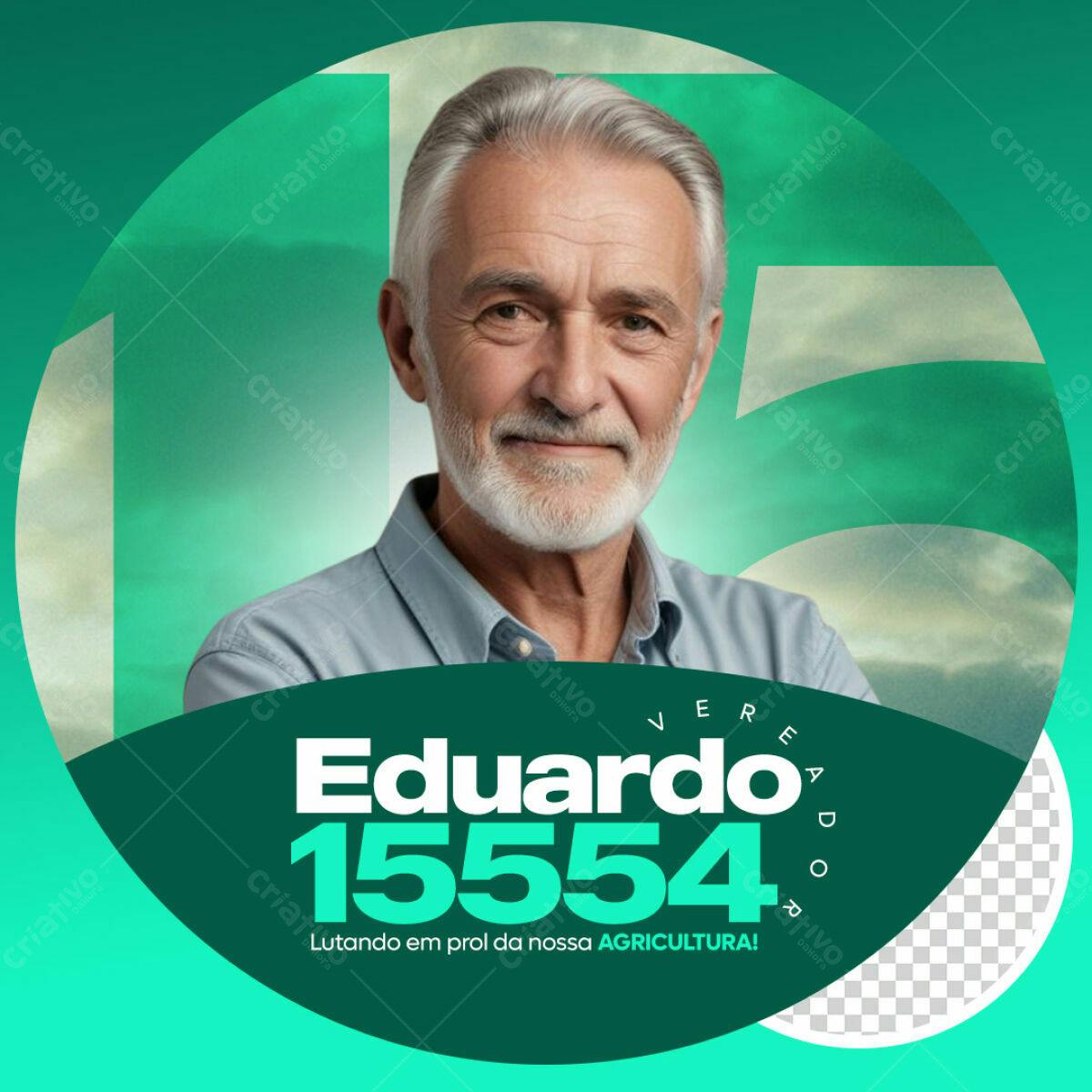 Postagem de Redes Sociais para Campanha Política PSD Editável