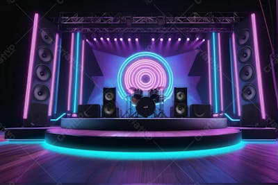 Palco, Show, Luzes, Background, clube, festa, discoteca, concerto, música, holofote,  evento, Boate, dança, cidade, DJ, local, Luzes, alto falantes, volume, eletrônicos