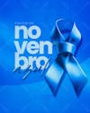 Blue november awareness month for prostate cancer prevention editable psd at 2