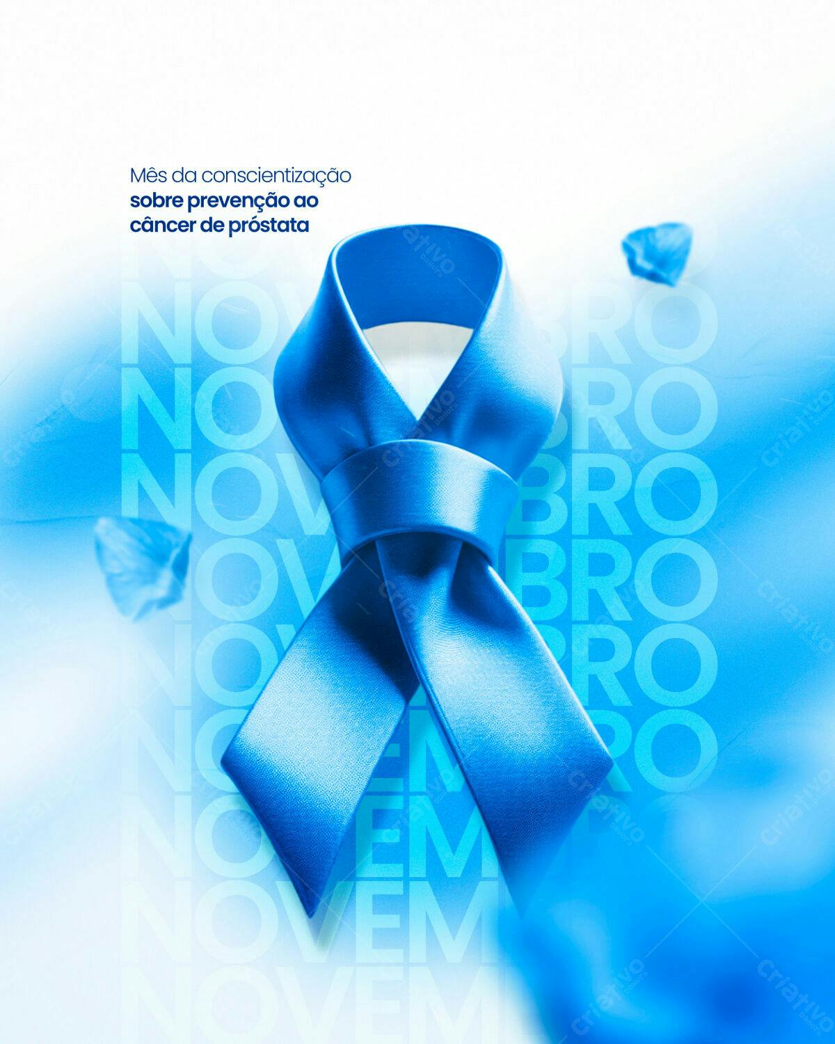 Flyer Novembro Azul PSD Editável