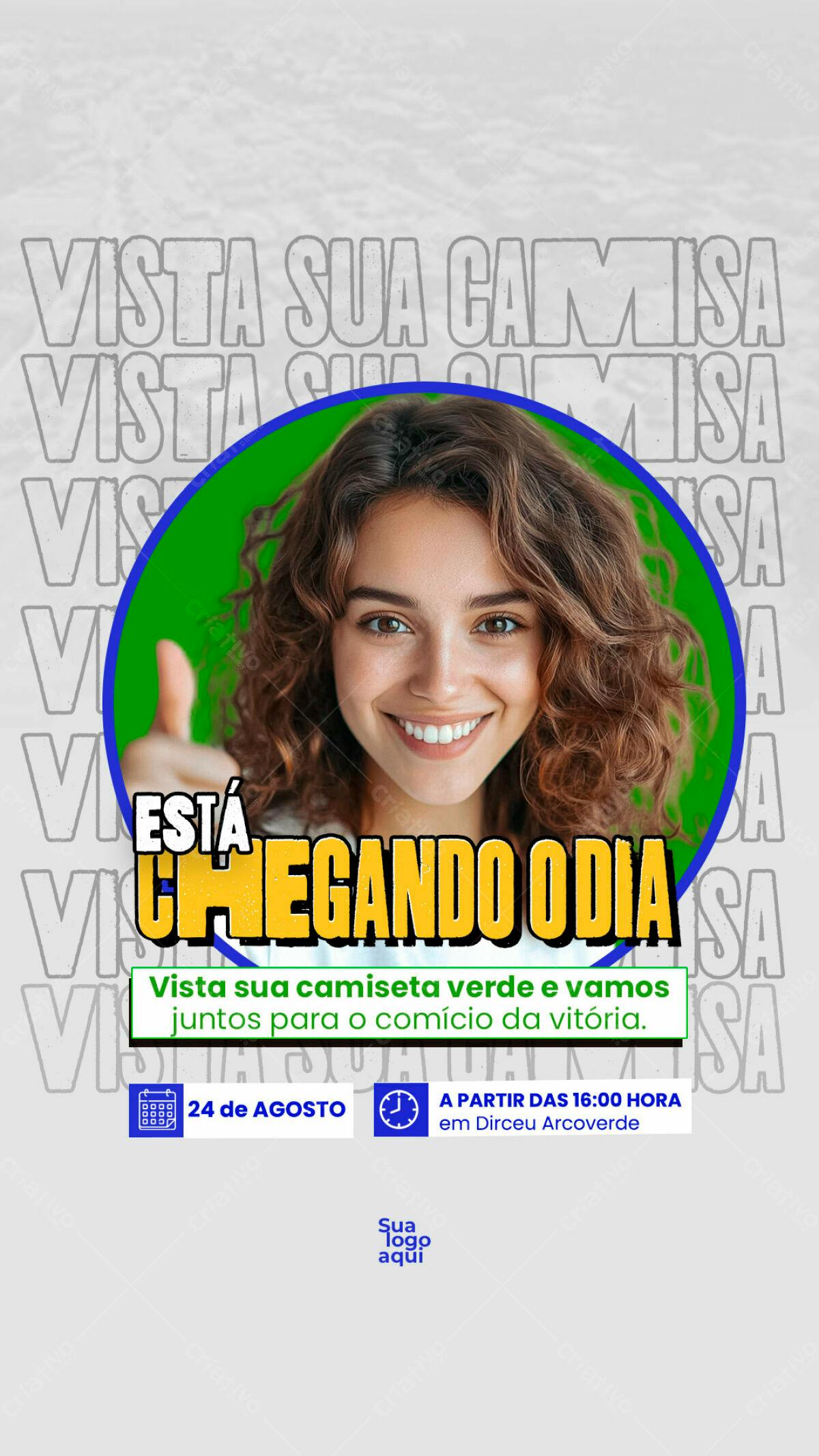 Flyer para Comício PSD Editável