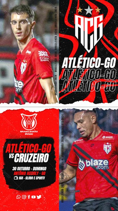 FLYER ESPORTIVO CAMPEONATO BRASILEIRO 2024 ATLÉTICO-GO