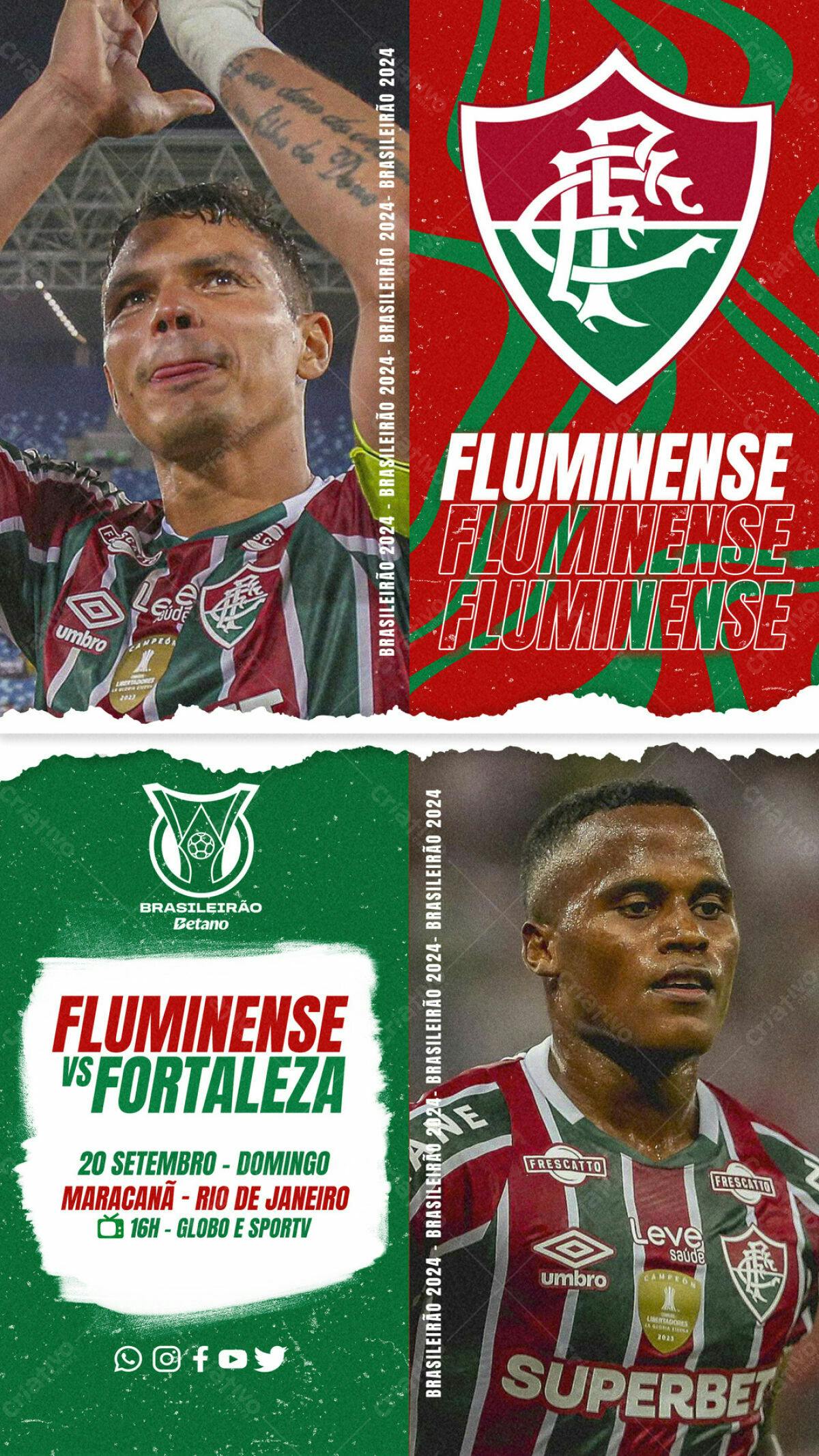 Flyer Flu x Fortaleza PSD Editável