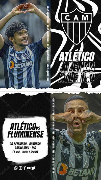 FLYER ESPORTIVO CAMPEONATO BRASILEIRO 2024 ATLÉTICO MG