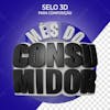 Selo 3d super ofertas mês do consumidor